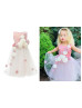 Satin Tulle Flower Girl Dress Girls Country Dress